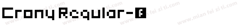 Crony Regular字体转换